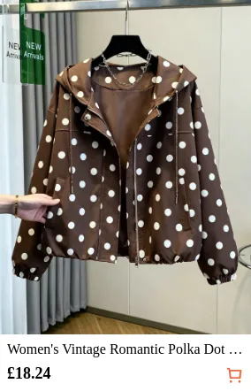 Women s Vintage Romantic Polka Dot...