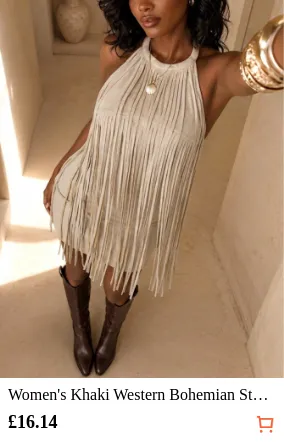 Women s Khaki Western Bohemian...
