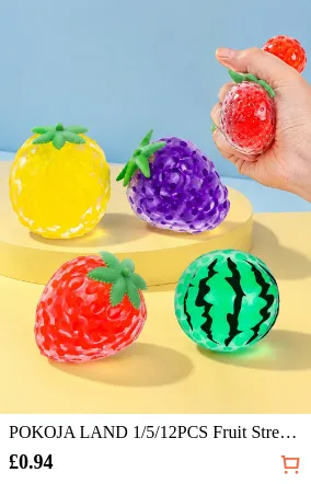 POKOJA LAND 1/5/12PCS Fruit Stress...