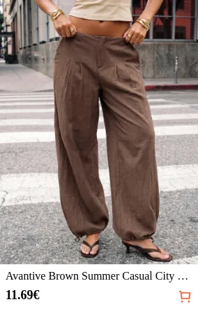 Avantive Brown Summer Casual City...