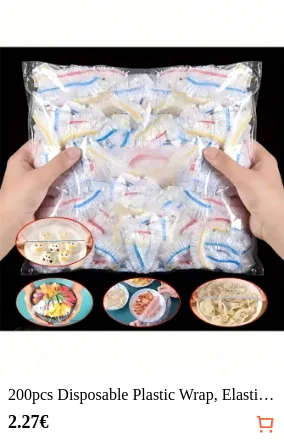 200pcs Disposable Plastic Wrap...