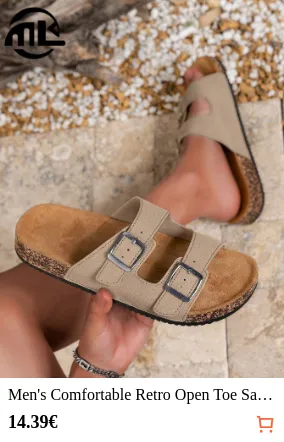 Men s Comfortable Retro Open Toe...