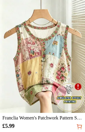Franclia Women s Patchwork Pattern...