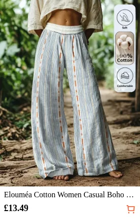 Elouméa Cotton Women Casual Boho...