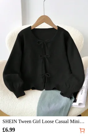SHEIN Tween Girl Loose Casual...
