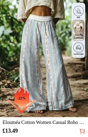 Elouméa Cotton Women Casual Boho...