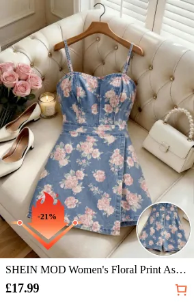 SHEIN MOD Women s Floral Print...