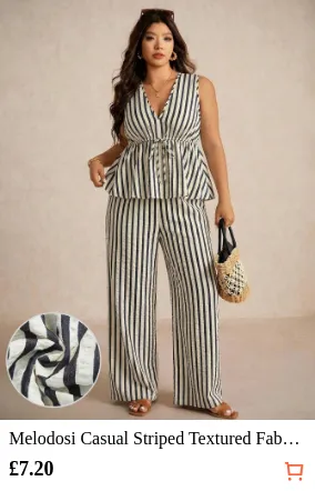 Melodosi Casual Striped Textured...
