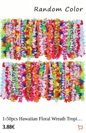 1-50pcs Hawaiian Floral Wreath...