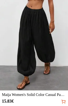 Maija Women's Solid Color Casual Pants,Going Out Outfits