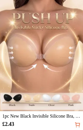 1pc New Black Invisible Silicone...