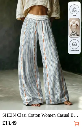 SHEIN Clasi Cotton Women Casual...