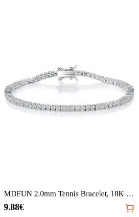 MDFUN 2.0mm Tennis Bracelet 18K...