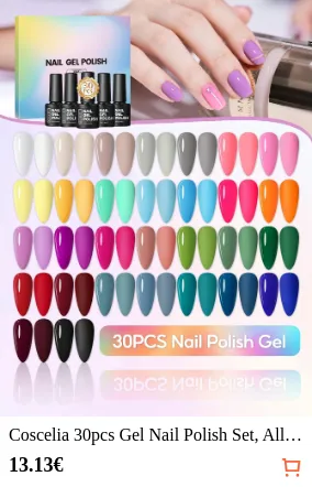 Coscelia 30pcs Gel Nail Polish Set...