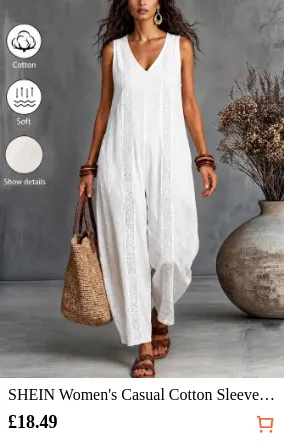SHEIN Women s Casual Cotton...