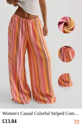 Women s Casual Colorful Striped...