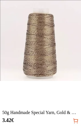 50g Handmade Special Yarn Gold &...