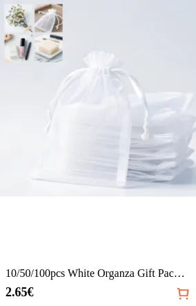 10/50/100pcs White Organza Gift...