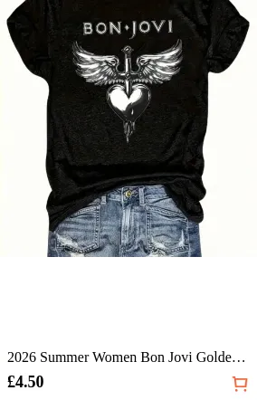 2026 Summer Women Bon Jovi Golden...