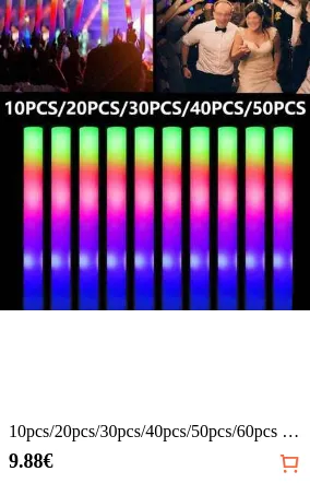 10pcs/20pcs/30pcs/40pcs/50pcs/60pcs 16 Inch LED Foam Glow Sticks With 3 Flashing Modes, Suitable For Wedding, Birthday, Music Festival, Carnival, New Year Gift, Christmas Lighting Party Supplies