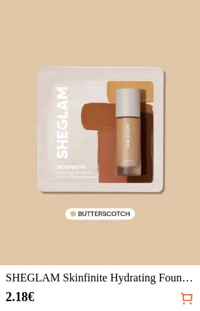 SHEGLAM Skinfinite Hydrating Foundation Sample-Butterscotch Brand Beauty Cosmetic Makeup For Women And Girls