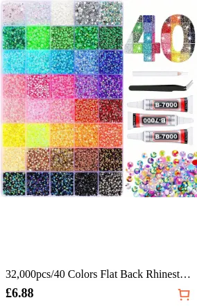 32 000pcs/40 Colors Flat Back...