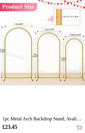 1pc Metal Arch Backdrop Stand...