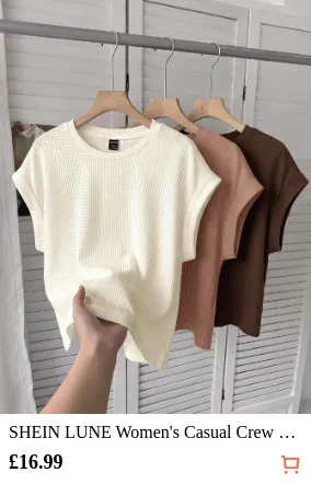 SHEIN LUNE Women s Casual Crew...