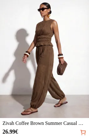 Zivah Coffee Brown Summer Casual...