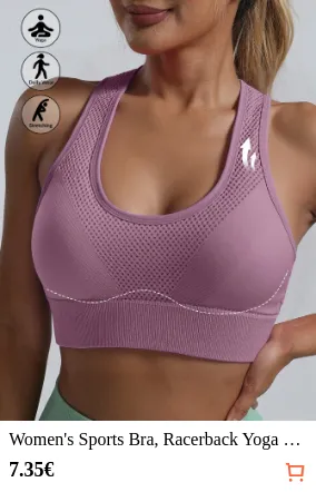 Women s Sports Bra Racerback Yoga...