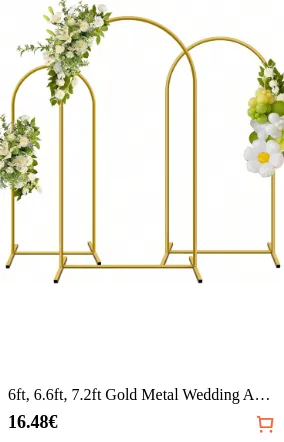 6ft 6.6ft 7.2ft Gold Metal Wedding...