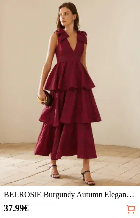 BELROSIE Burgundy Autumn Elegant...