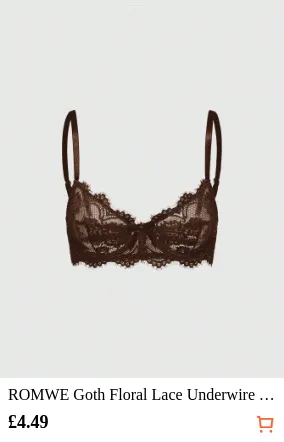 ROMWE Goth Floral Lace Underwire...