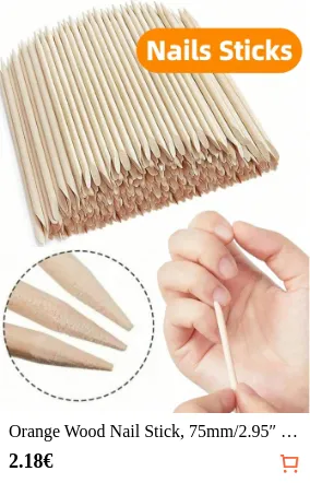 Orange Wood Nail Stick 75mm/2.95″...
