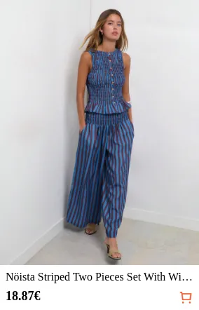 Nöista Striped Two Pieces Set With...