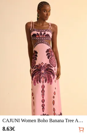 CAJUNI Women Boho Banana Tree And...