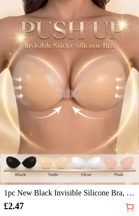 1pc New Black Invisible Silicone...