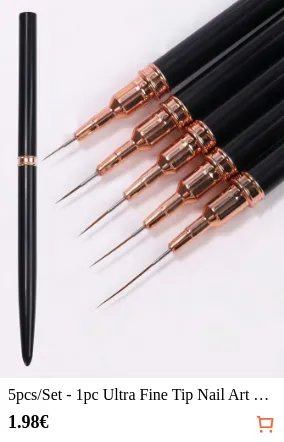 5pcs/Set - 1pc Ultra Fine Tip Nail...
