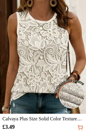 Calvaya Plus Size Solid Color...