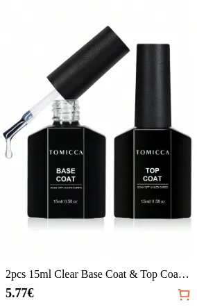 2pcs 15ml Clear Base Coat & Top...
