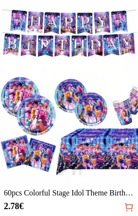 60pcs Colorful Stage Idol Theme...
