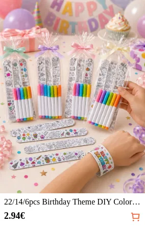 22/14/6pcs Birthday Theme DIY...