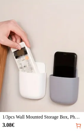 1/3pcs Wall Mounted Storage Box...