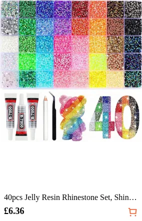 40pcs Jelly Resin Rhinestone Set...
