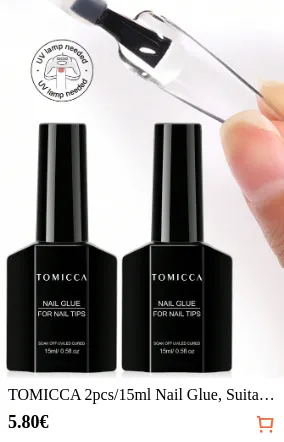 TOMICCA 2pcs/15ml Nail Glue...