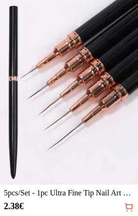 5pcs/Set - 1pc Ultra Fine Tip Nail...