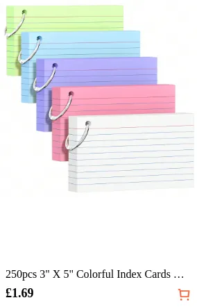 250pcs 3 X 5 Colorful Index Cards...