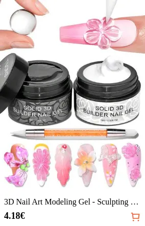 3D Nail Art Modeling Gel - Sculpting & Molding Gel For DIY Nail Designs, Perfect For Painting, 3D Decorations & Halloween Nail Art, UV LED Curing Architectural Gel Nail Extension,Non-Sticky Hands And Multi-Purpose Nails, Best Seller