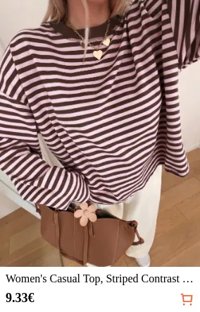Women s Casual Top Striped...