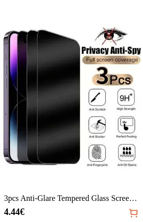 3pcs Anti-Glare Tempered Glass Screen Protector, Compatible With IPhone 11-17 Series